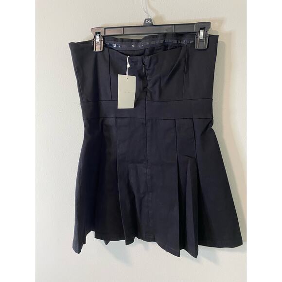 OAK + FORT Charcoal Strapless Mini Dress - Picture 5 of 5